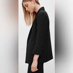 Aritzia Babaton Classic Black Wool Blazer fitted Jacket. 6